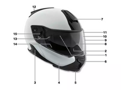 Aletta parasole casco 7 carbon