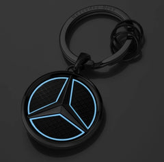 Mercedes-Benz Portachiavi Stella Logo Nero Fluorescente