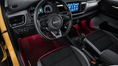 lluminazione vano piedi a LED, rossa, prima fila