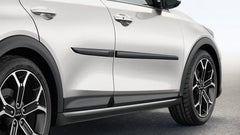 Modanature per porte laterali, set di 4 nere, verniciabili