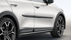 Modanature per porte laterali, set di 4 nere, verniciabili