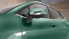 Modanatura specchietti retrovisori esterni, ottica cromata