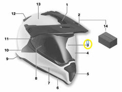 Visiera a doppio vetro casco GS colorato
