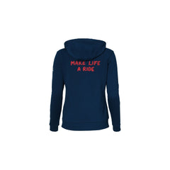 Felpa con cappuccio e zip Make Life a Ride