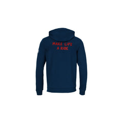 Felpa con cappuccio e zip Make Life a Ride